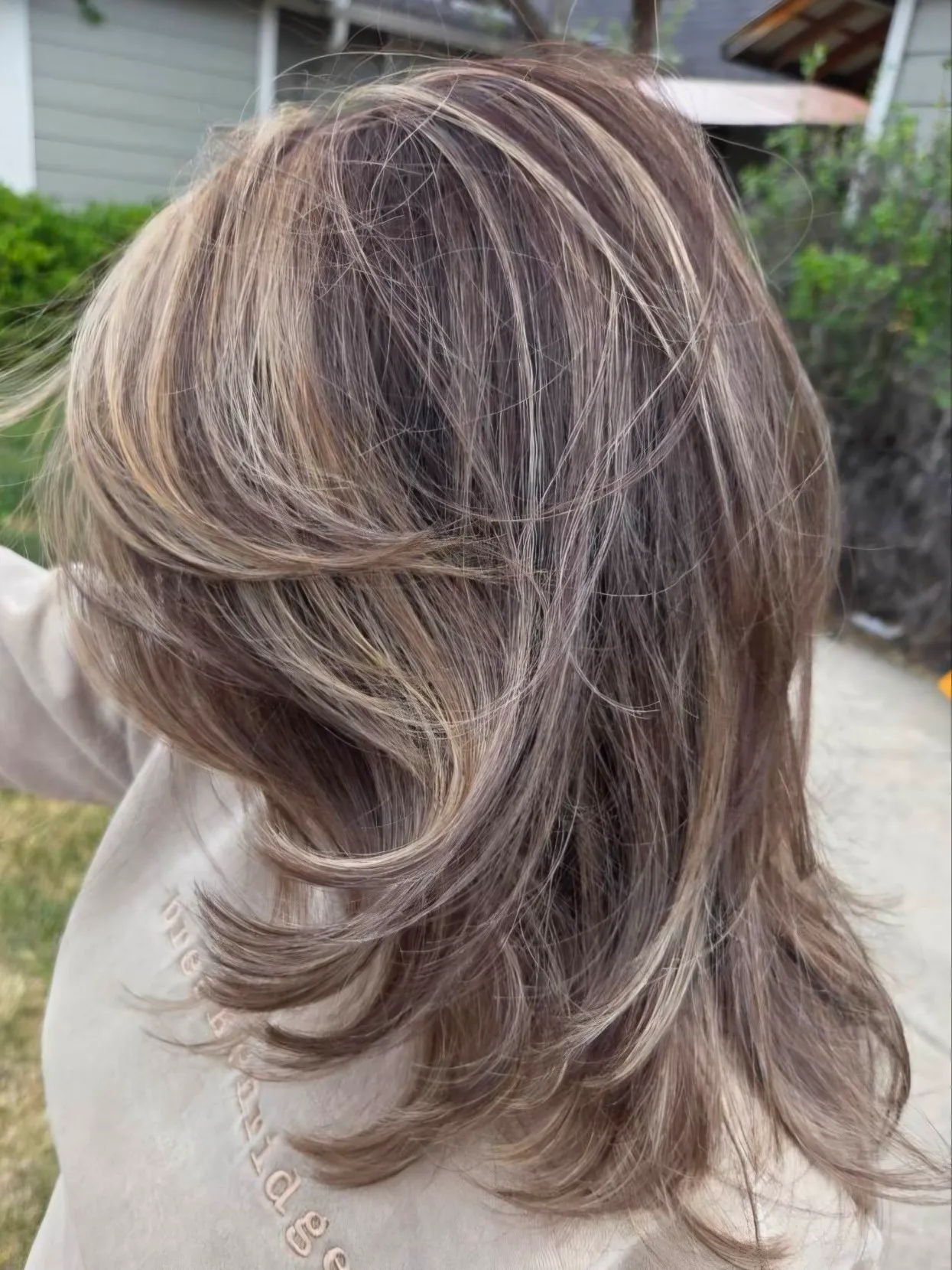Example of balayage & highlights by Rob
